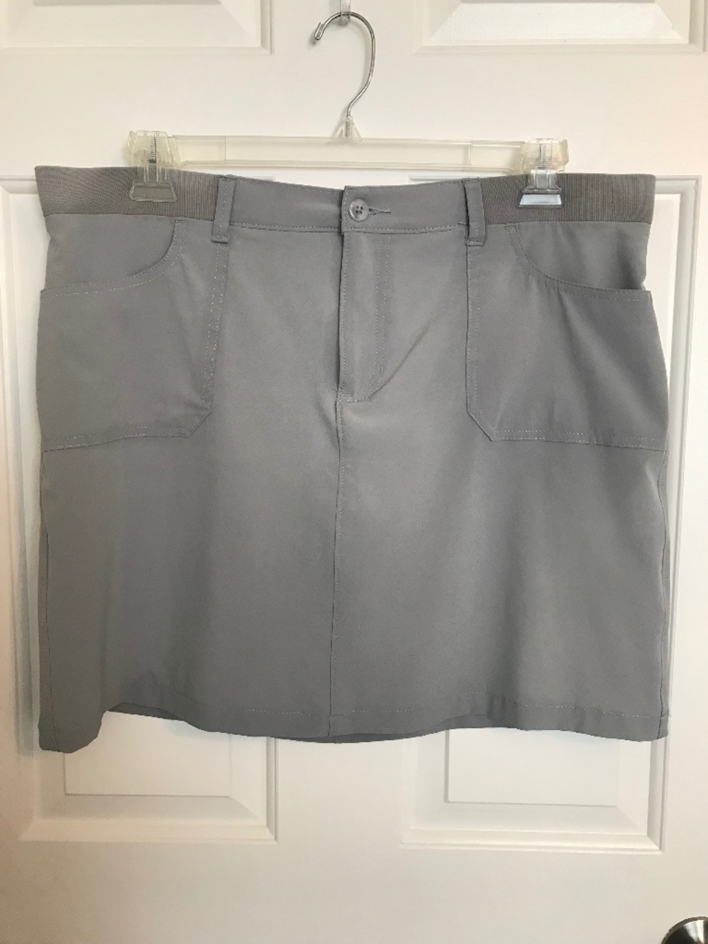 Lee Riders Performance Active Skirt-With-Shorts Skort Size 16 Light Gray